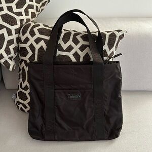 DESMO BROWN NYLON TOTE